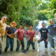 Stream sediment sampling training team